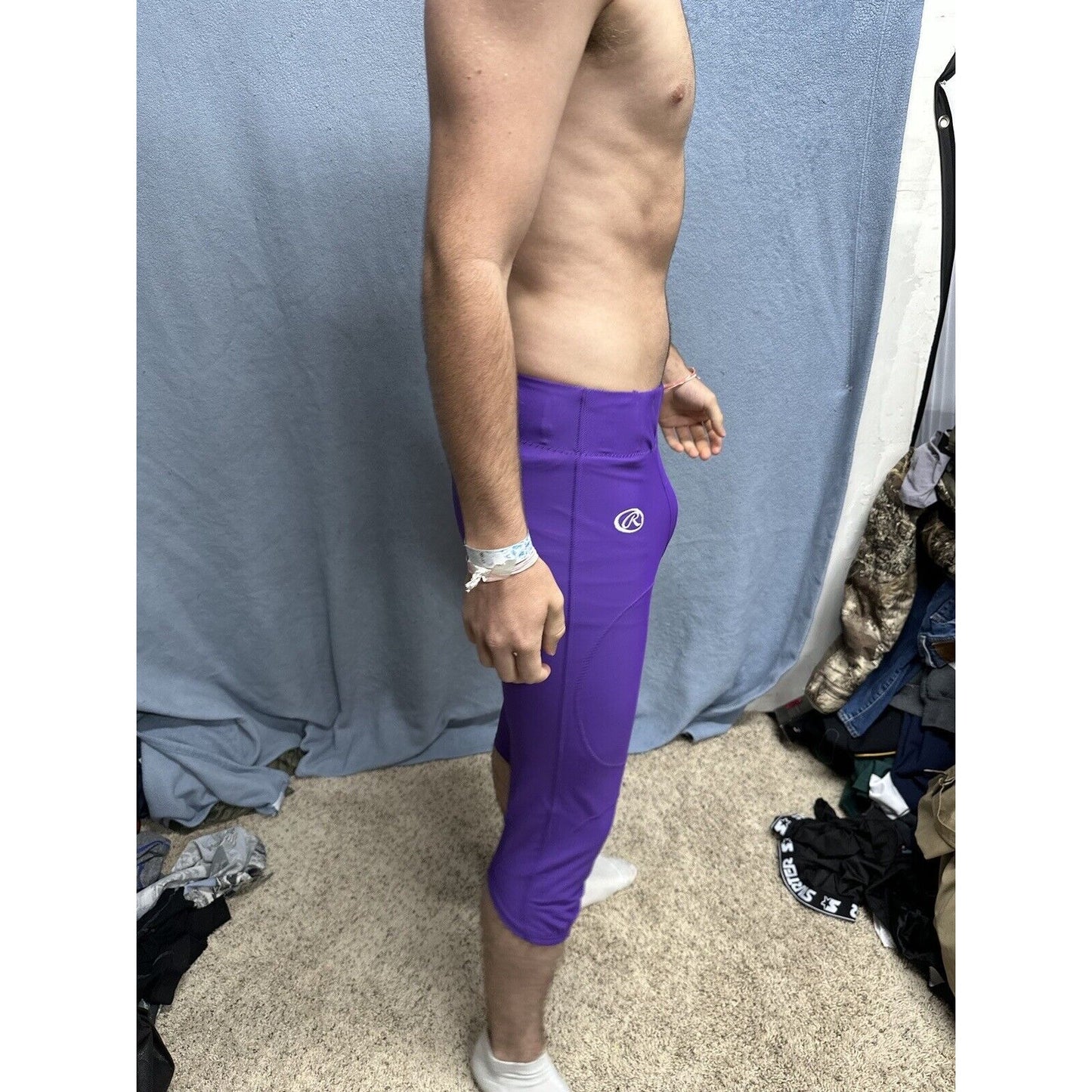 Men’s Rawlings Football Pants Medium Purple