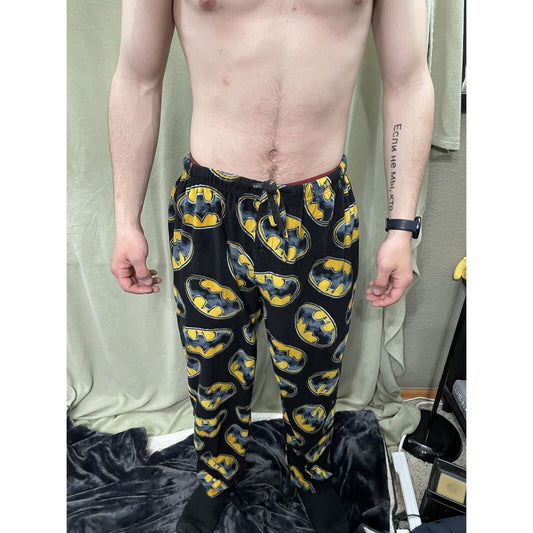 Men’s Large Batman Flannel Pajamas Sleepwear