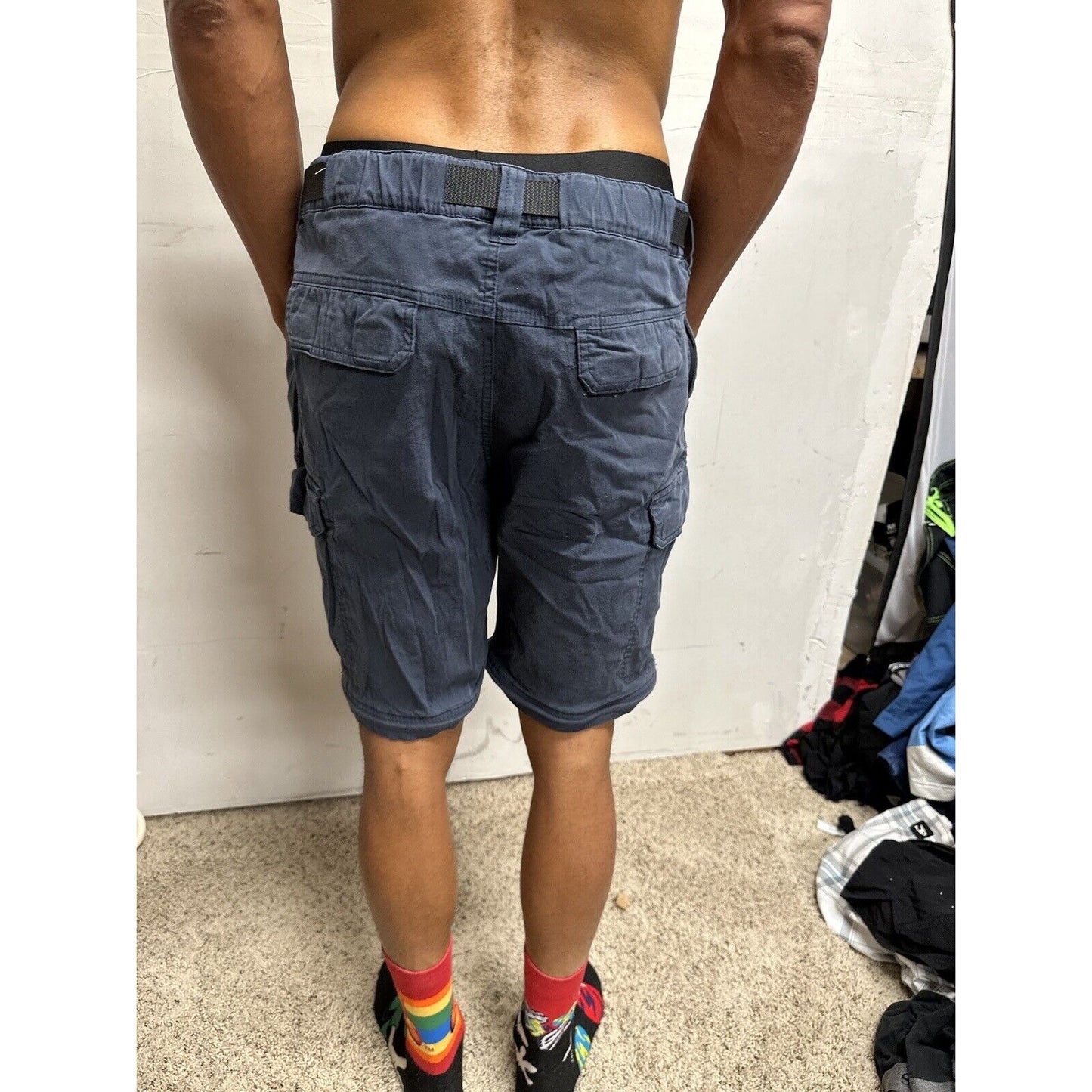 Men’s Dark Blue BC Clothing Size 30 Cargo Shorts