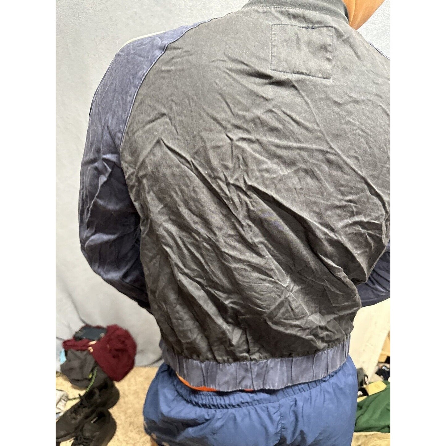 Men’s Full zip Black And Blue Large American Eagle Jacket
