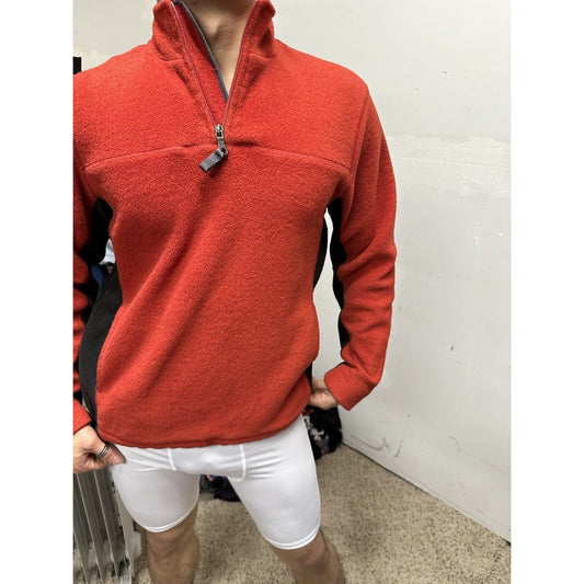 Men’s Red Small 1/4 Zip Gap Pullover Jacket