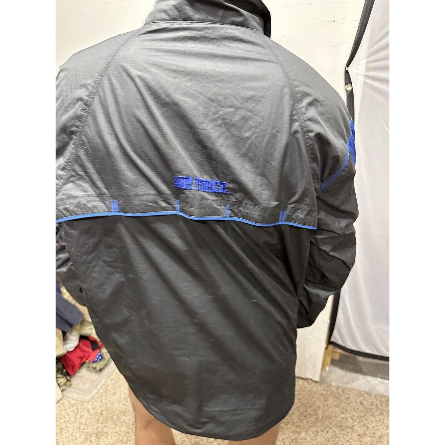 Men’s Nike Storm Fit Medium Blue USAFA Air Force Falcons Rain Jacket