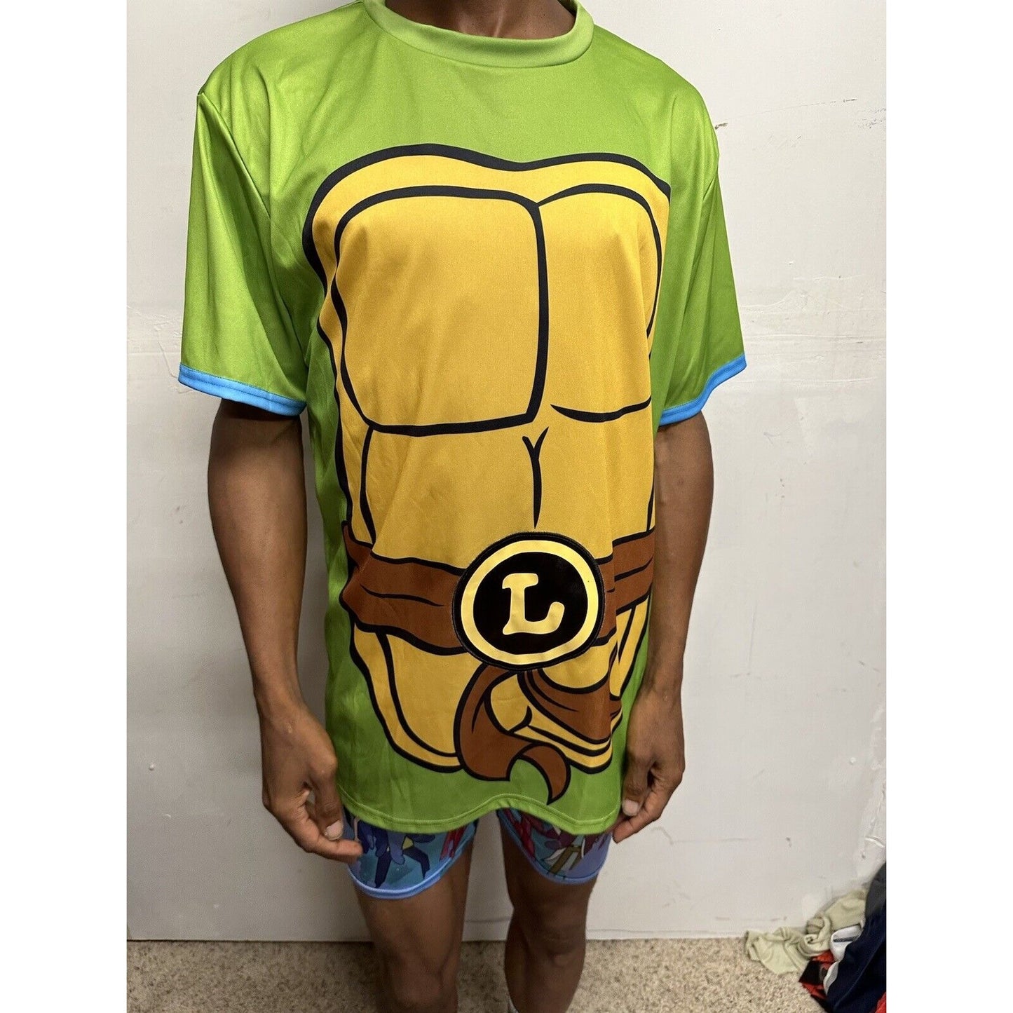 Nickelodeon Teenage Mutant Ninja Turtles Mens L/XL Costume Shirt - Leonardo