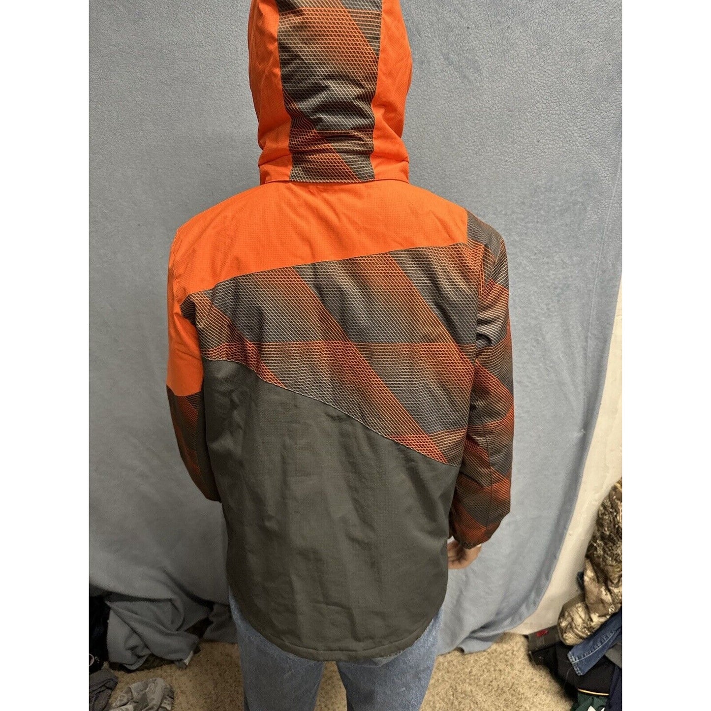 Boys Gray And Orange Large 14/16 Free Country Extreme Performance Snow Jacket