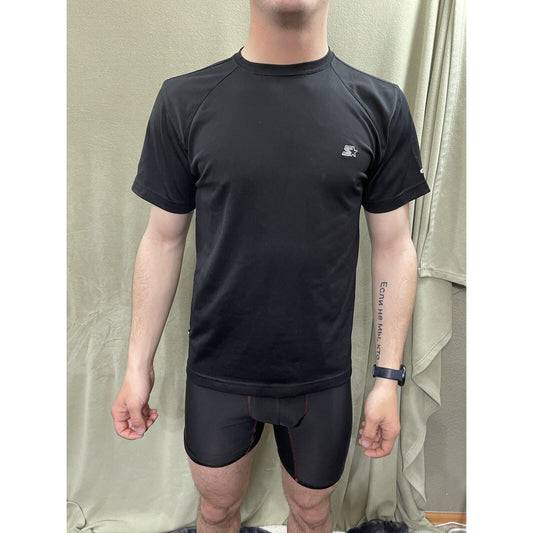 Starter Core Short Sleeve Shirt Dri-Star Black Men’s Size Small