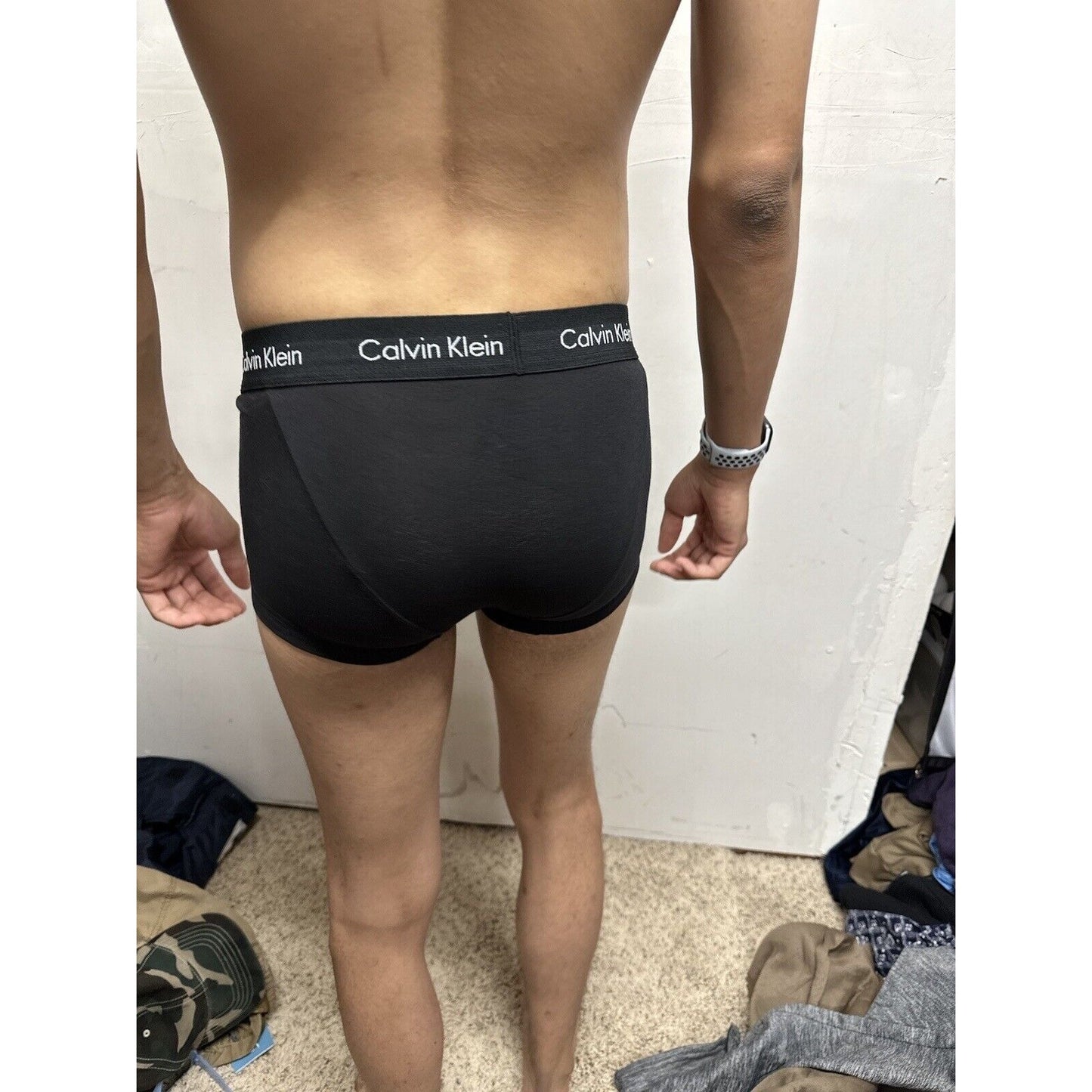 Men’s Black Calvin Klein Small Trunk Style Boxer Briefs
