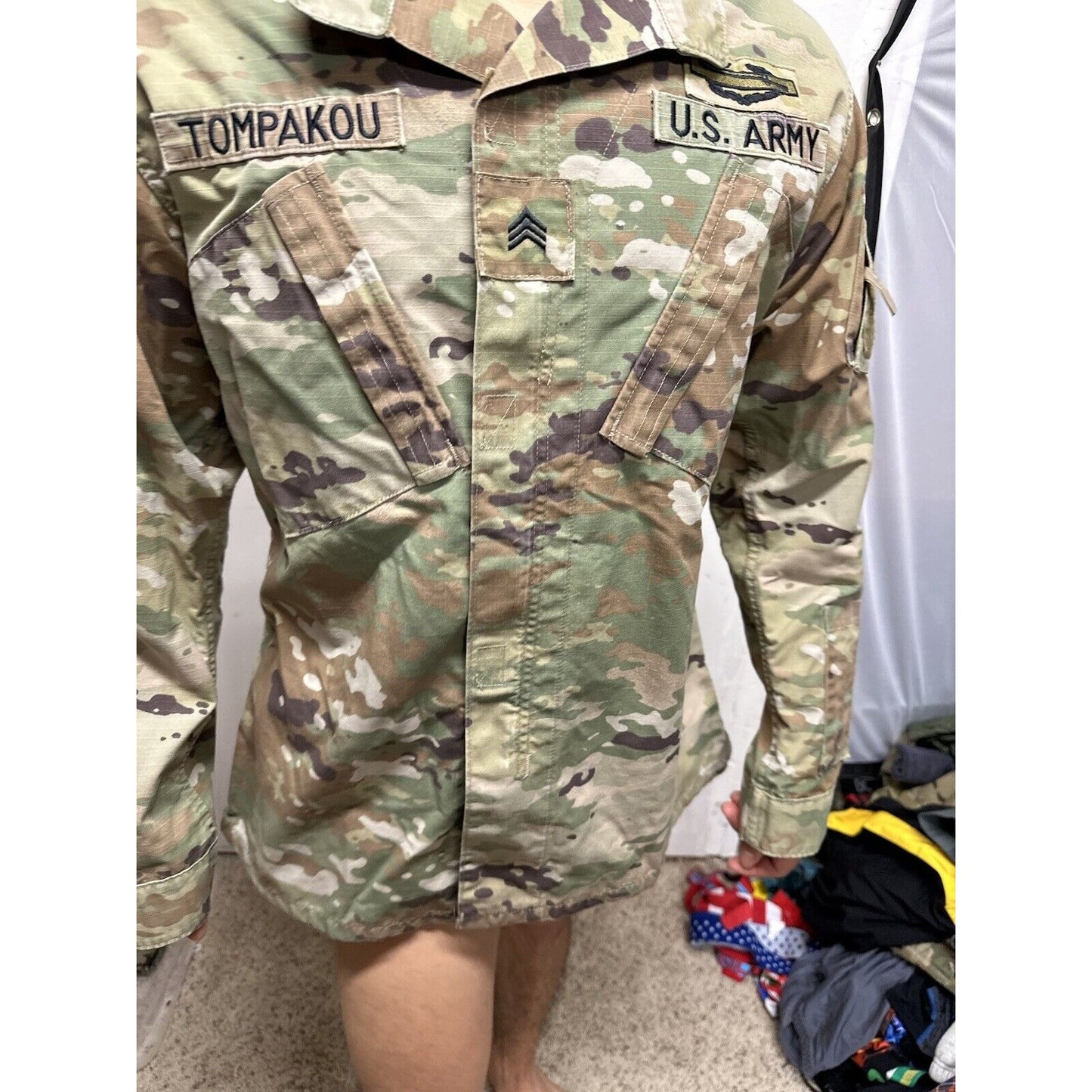 Men’s Ocp Top Medium Long Army Blouse Air Force With Patches