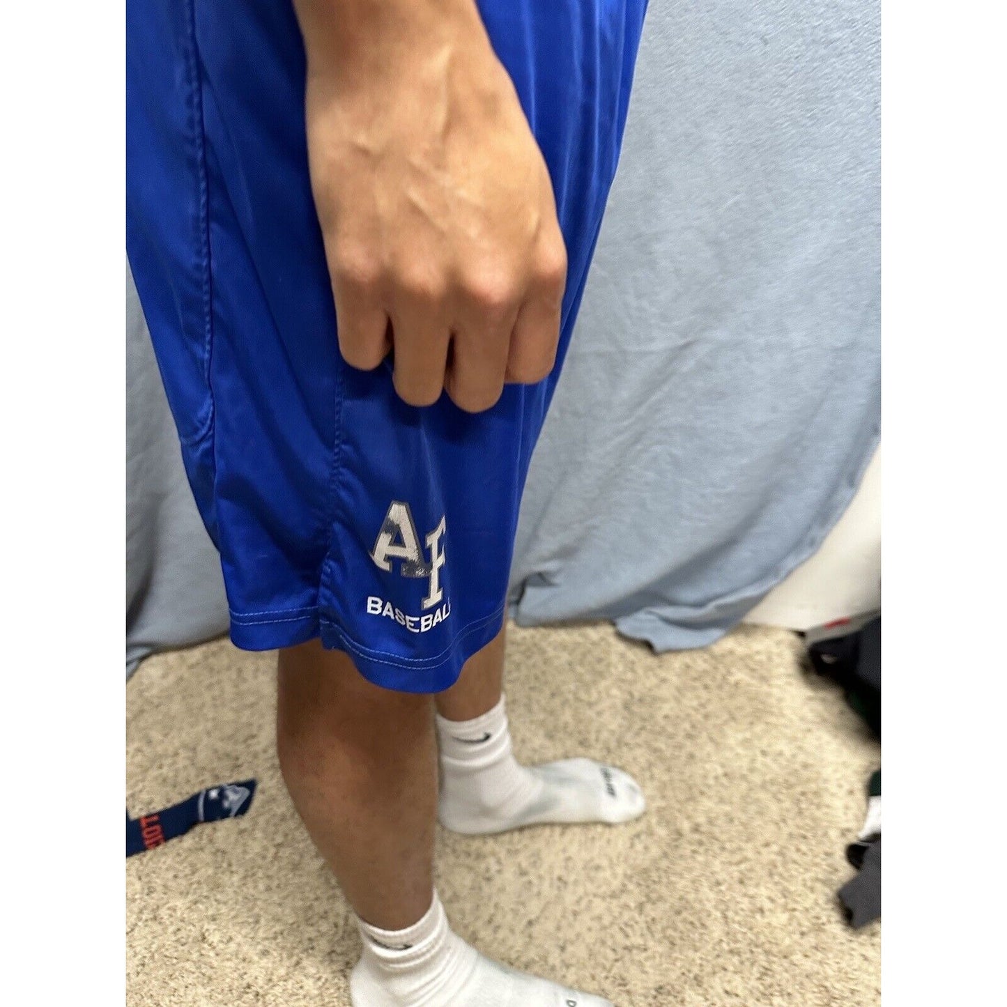 Men’s Blue Nike Dri Fit Large USAFA Air Force Academy Baseball Shorts