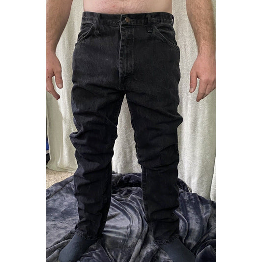 Wrangler Rustler regular Straight Leg Black Men’s 34x32” Jeans