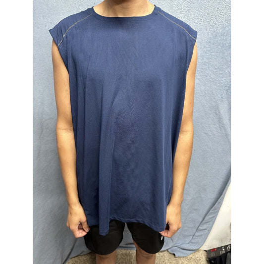 Men’s Dark Blue Russell 2XL Training Fit Intellifresh Dri Power Muscle Shirt