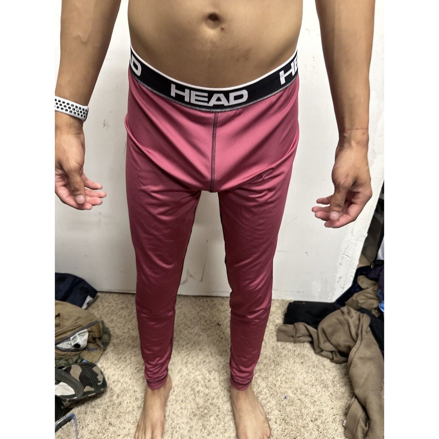 Men’s Large Head Pink Base Layer Pants