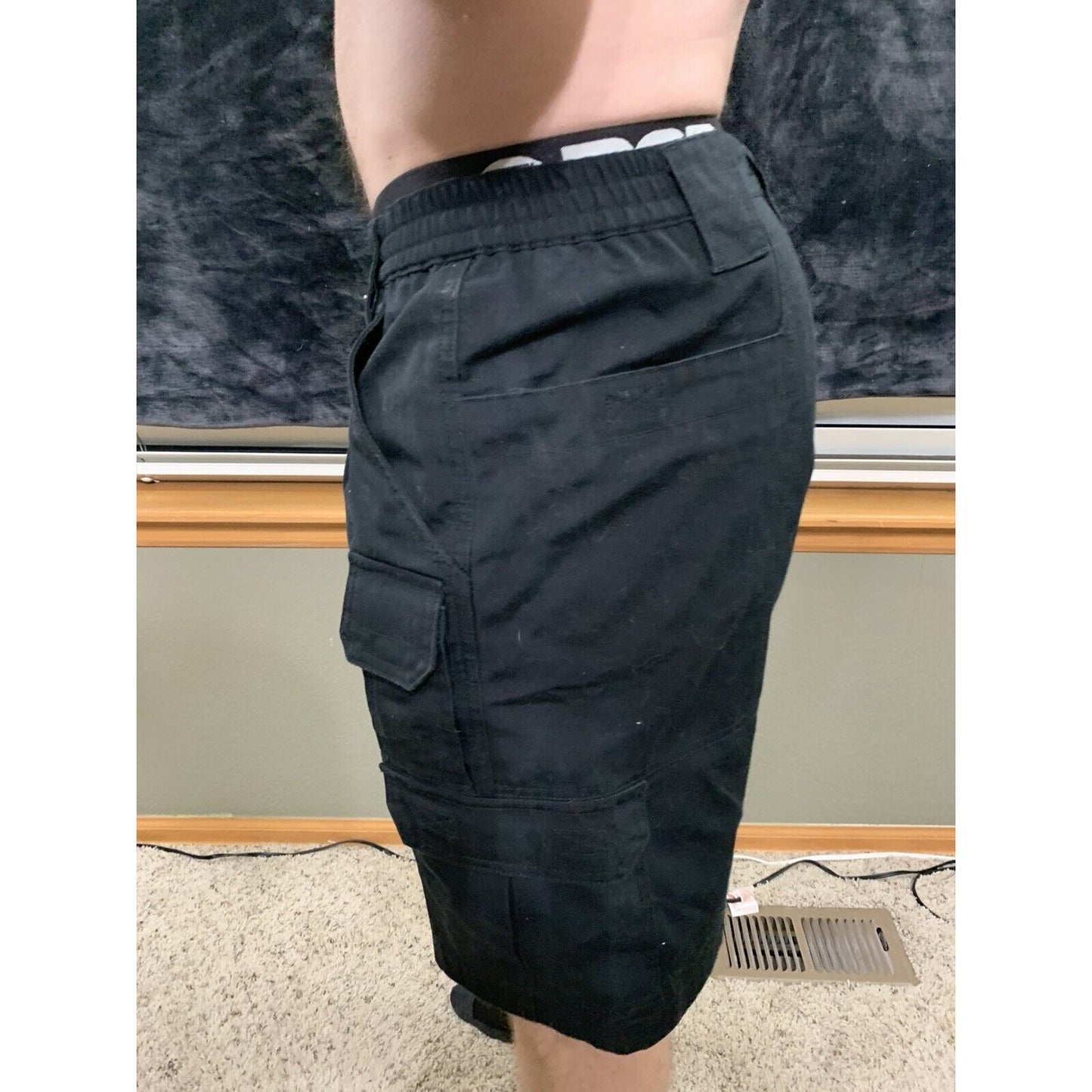 PROPPER Tactical Public Safety Mens Black Cargo Shorts Waist 34”