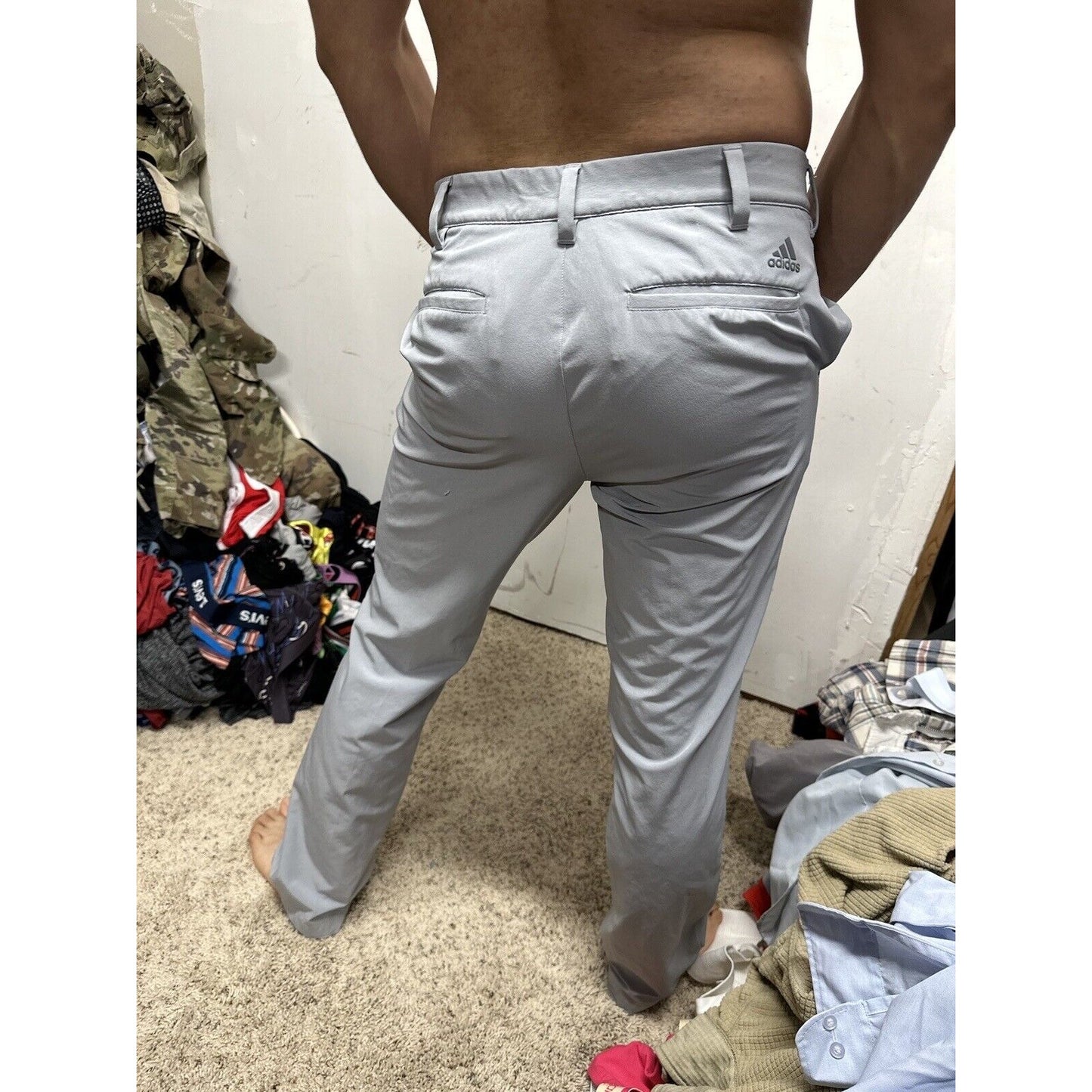 Men’s Adidas 30 X 32 Flex Pants Gray Very Soft