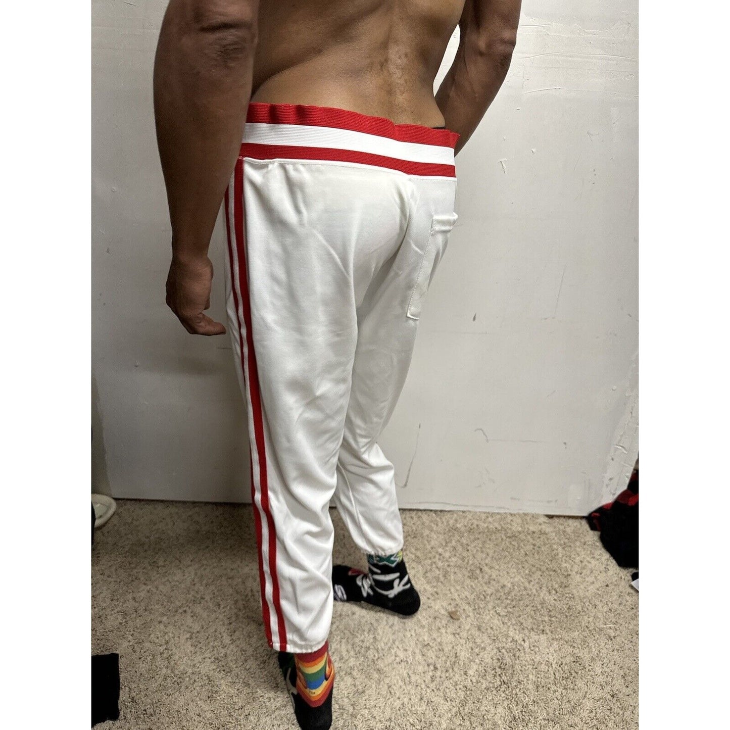Men’s Pride XL Baseball Pants White And Red