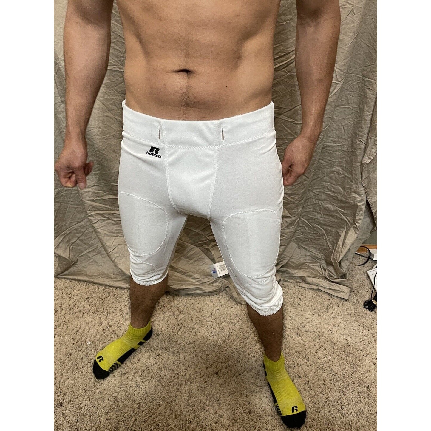 Boy's Youth XXL Russell Athletic White Football pants