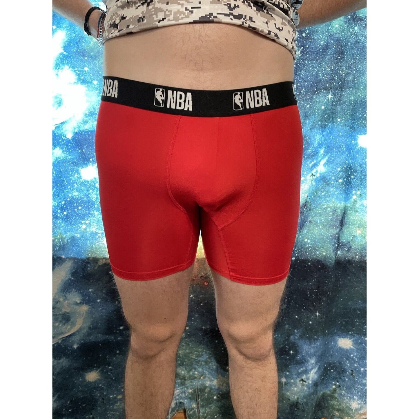 Men's NBA Small Red Compression Shorts