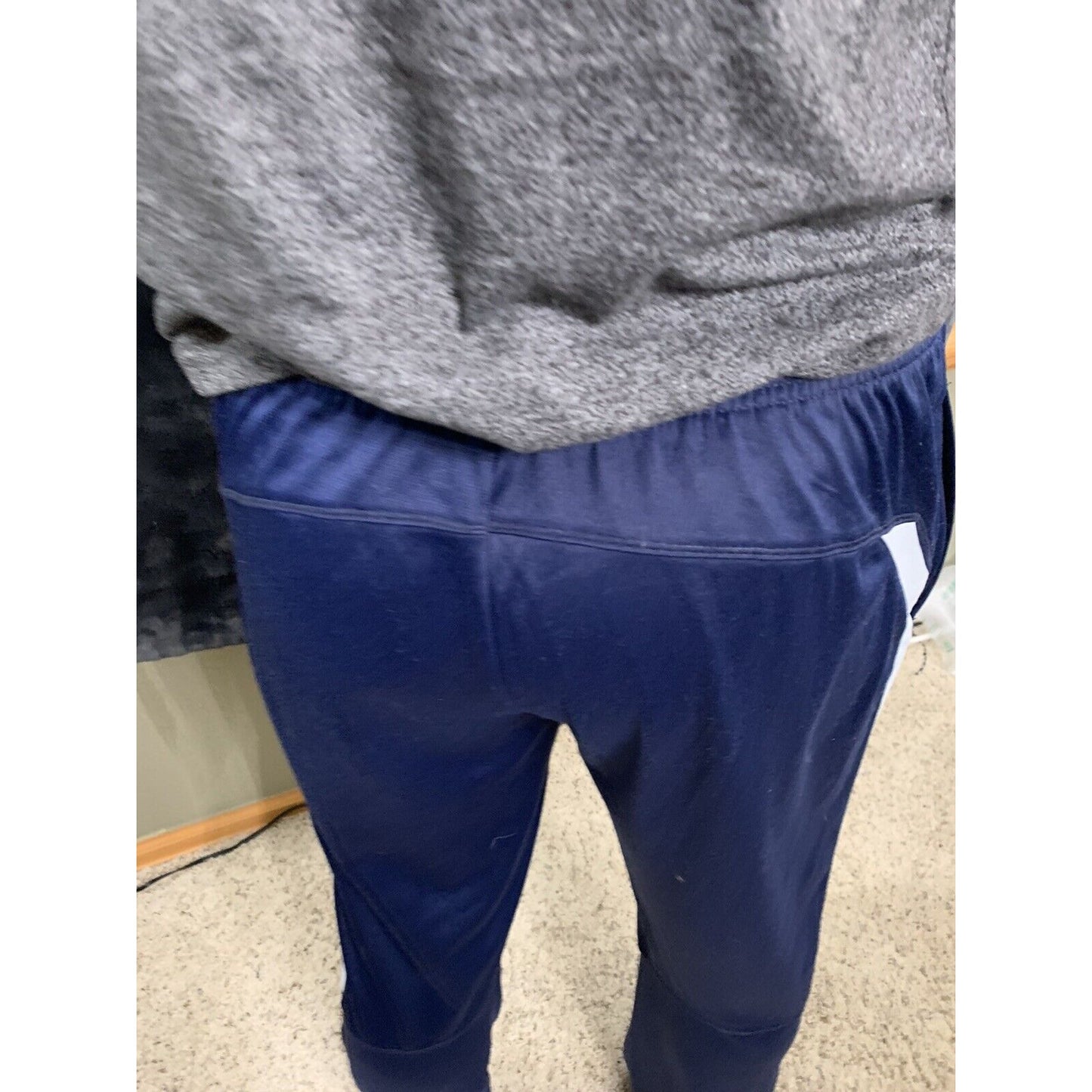 Men’s Nike Blue Warm-up Exercise Running Pants With Pockets