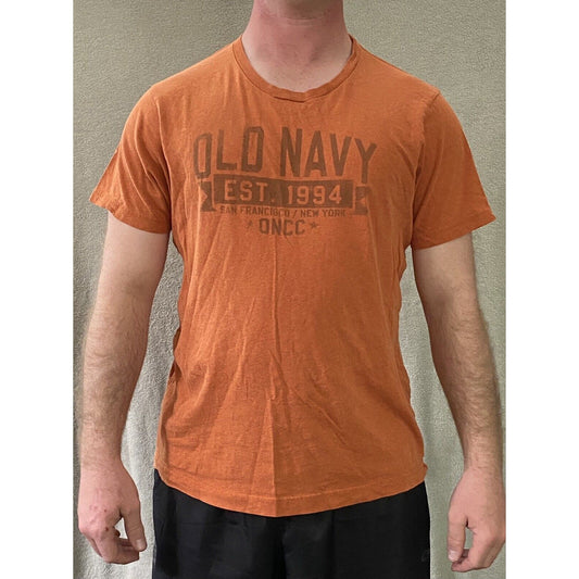 Old Navy Orange Men’s Large Cotton T-shirt