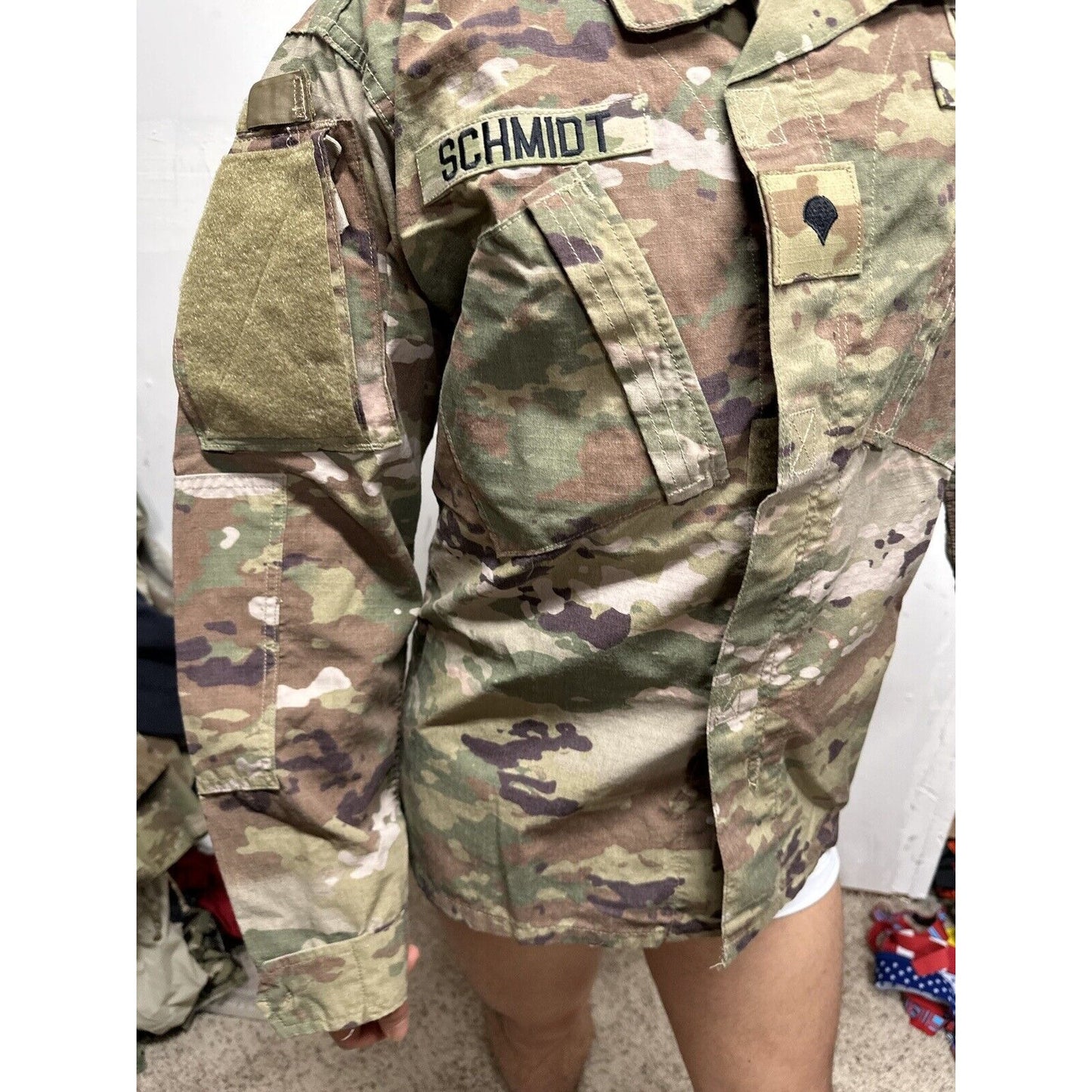 Men’s Ocp Top Specialist Rank Medium Regular Flame Resistant Army Combat Blouse