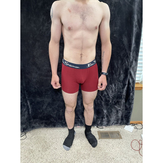 Men’s Ben Sherman Dark Red Boxer Briefs Large