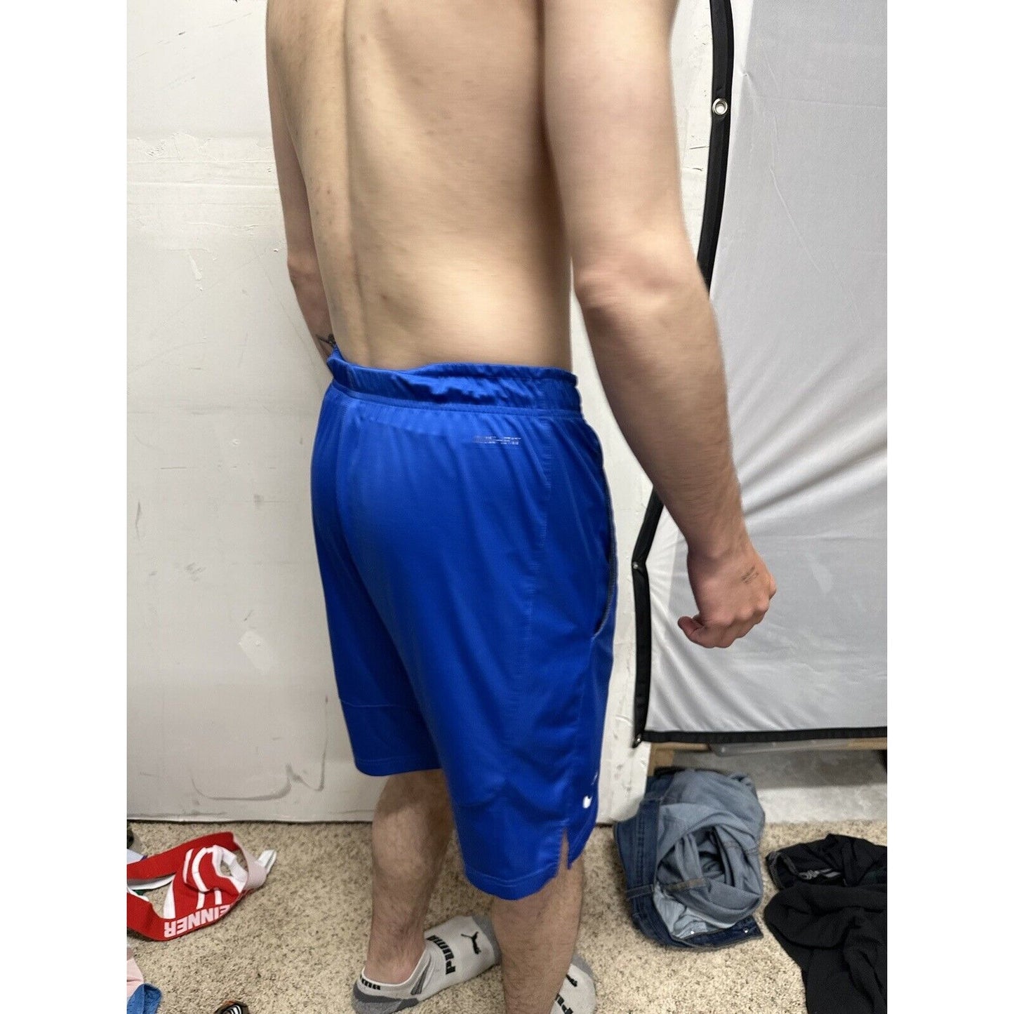 Men’s Air Force Blue Nike Dri Fit Small Workout Shorts