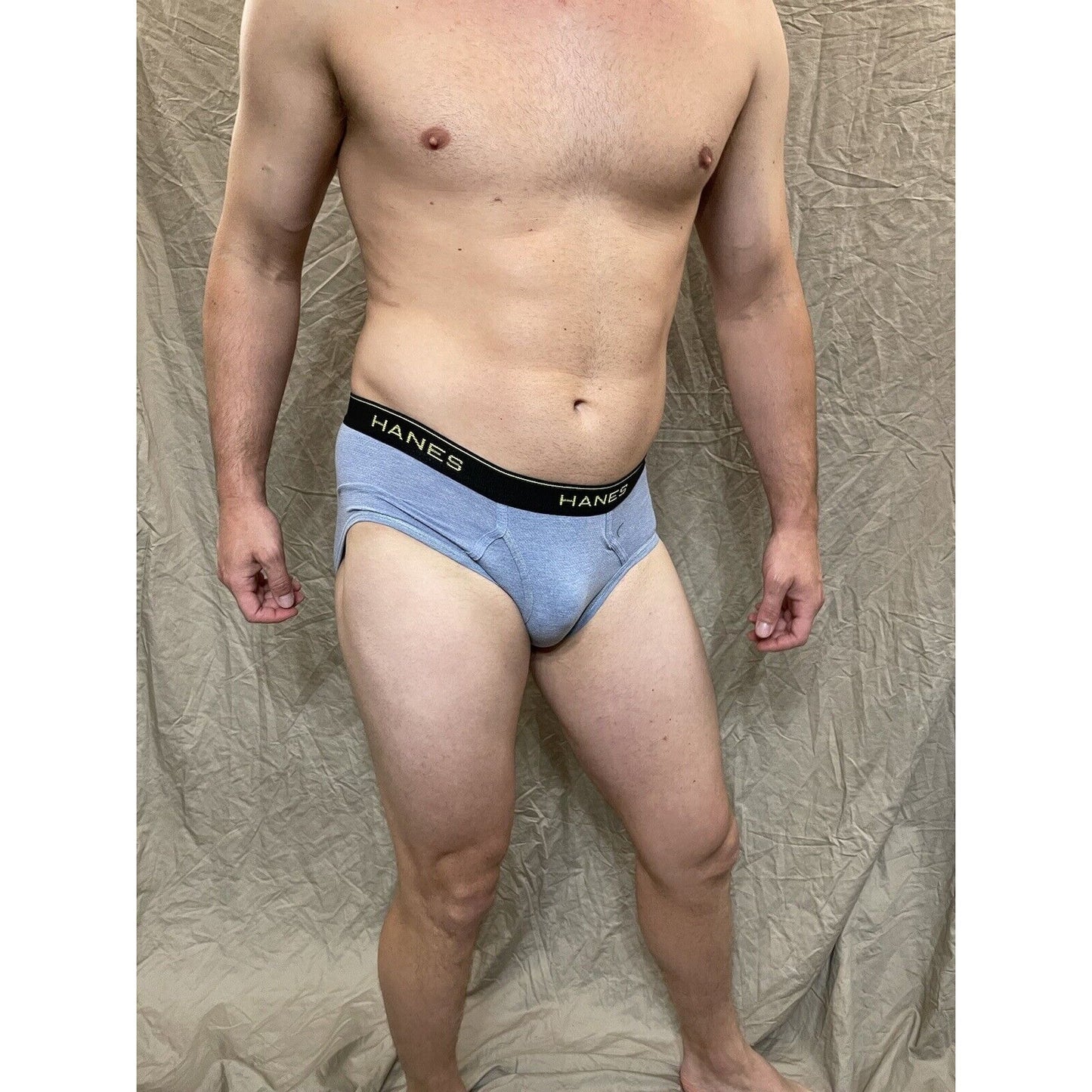 men's light blue comfort cool brief small Hanes