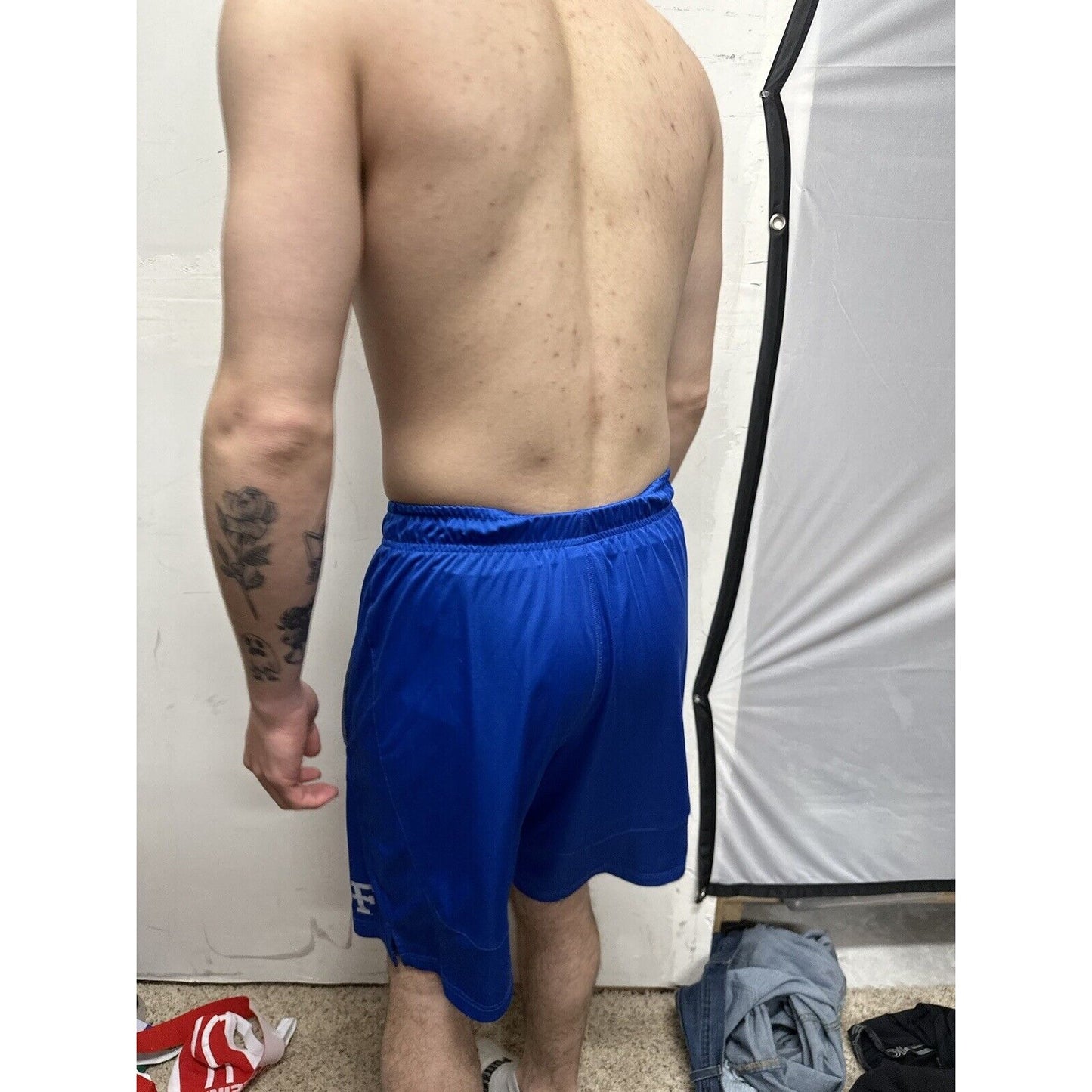 Men’s Air Force Blue Nike Dri Fit Small Workout Shorts