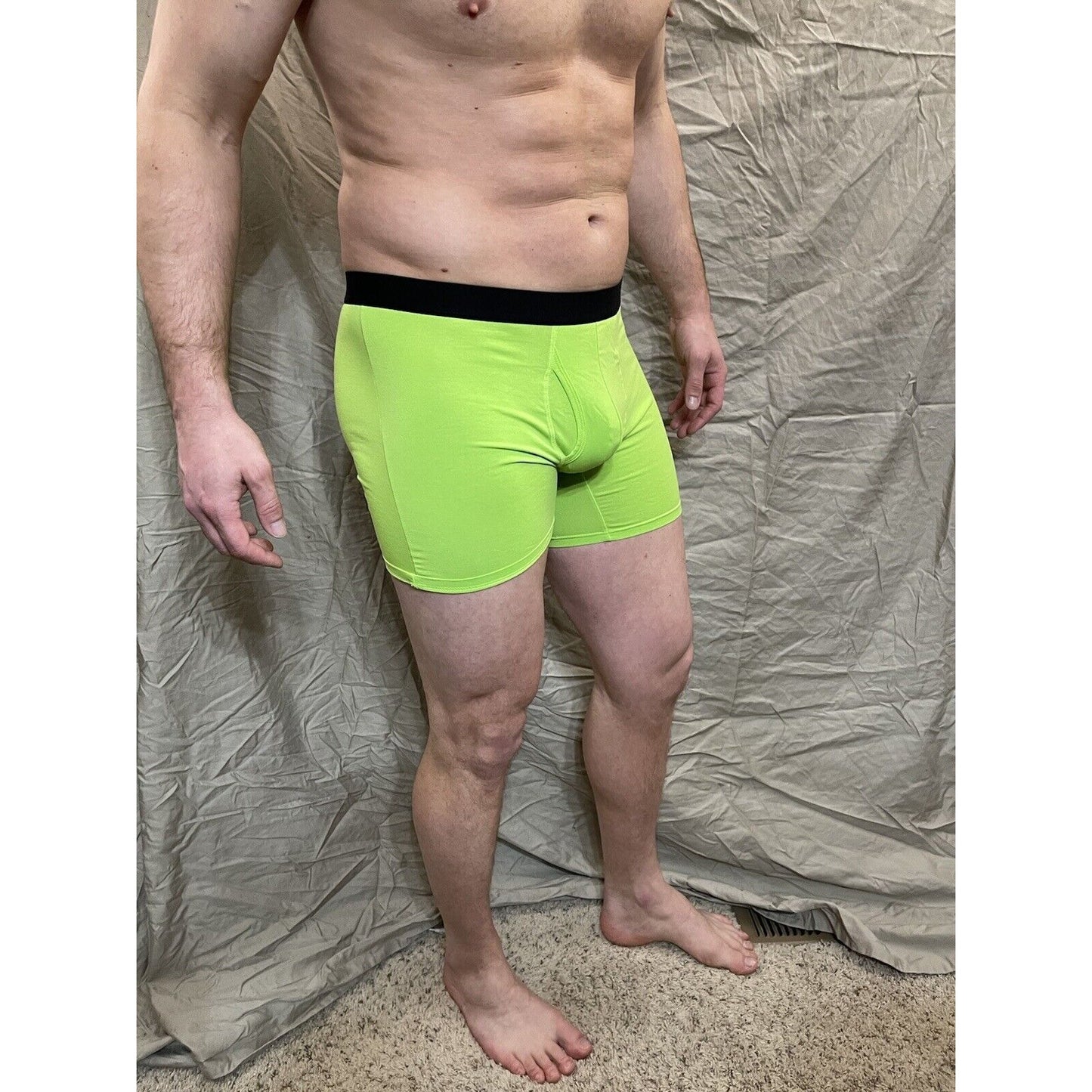 men's neon green inersy weekly medium boxer briefs