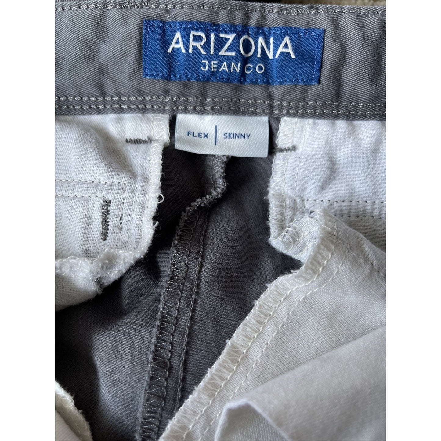 Men’s Arizona Jeans Co Gray Pants Flex Skinny 31x32