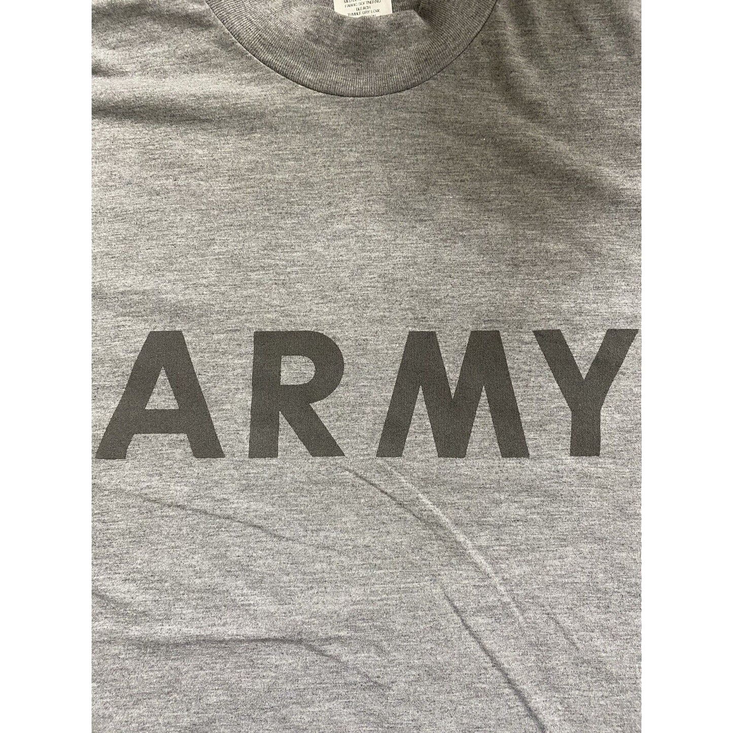 Genuine US ARMY PT PHYSICAL FITNESS  Gray Long Sleeves T-shirt Large