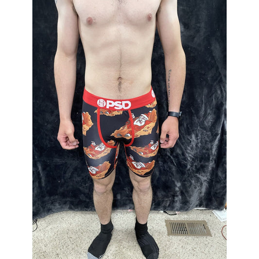 PSD Underwear Rick and Morty Santa Men's Boxer Briefs Large Red