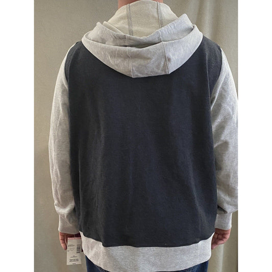 NWT Amplify Men’s XXL Tabby Gray Full-zip Heavyweight Hoodie