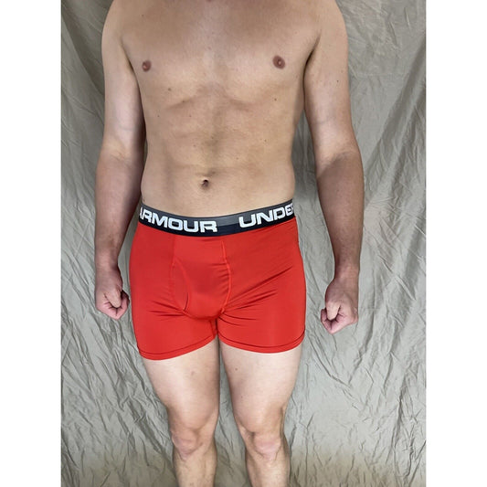 boys youth xl under armour boxerjock red with black and gray band