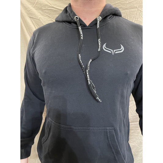 Men's black daredvl medium pullover hoodie
