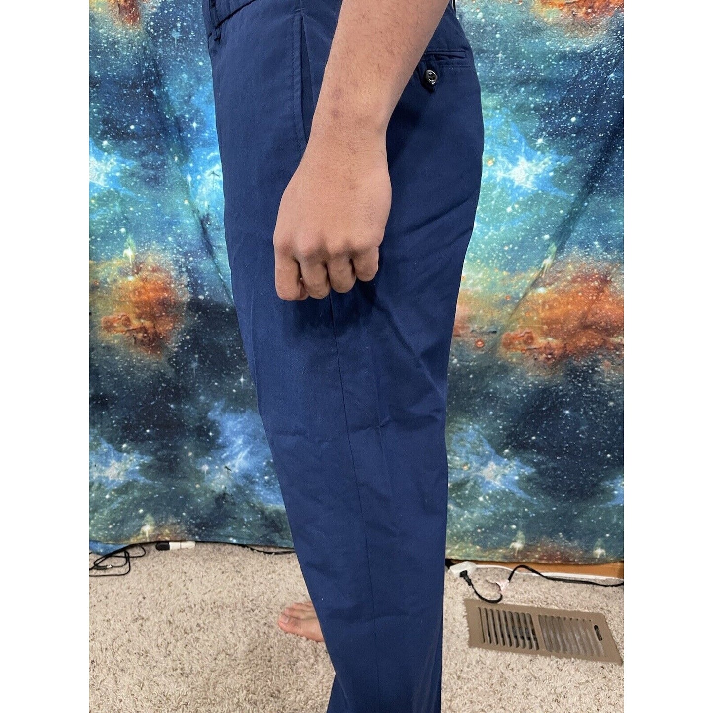Men’s Air Force USAFA cadet 36L  trousers pants poly wool ~31” Inseam Civil Air