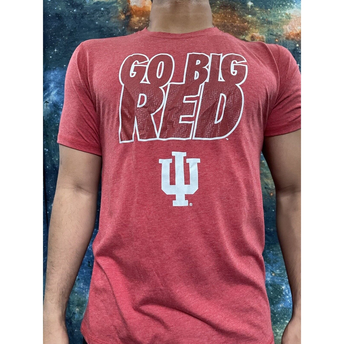 Men’s Go Big Red Indiana Hoosiers Large Shirt Section 101 knights