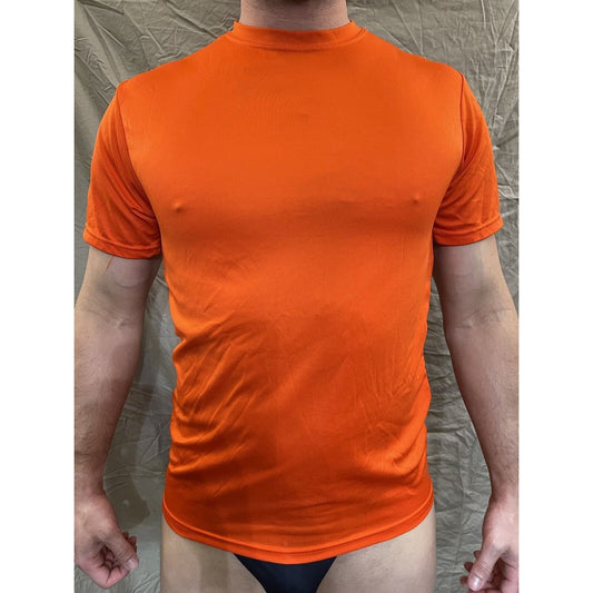 Men's augusta sportswear medium orange compression shirt
