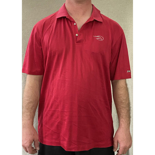 Nike Fit-Dry Tiger Woods Collection Men’s Large Red Horse Logo Golf Polo Shirt