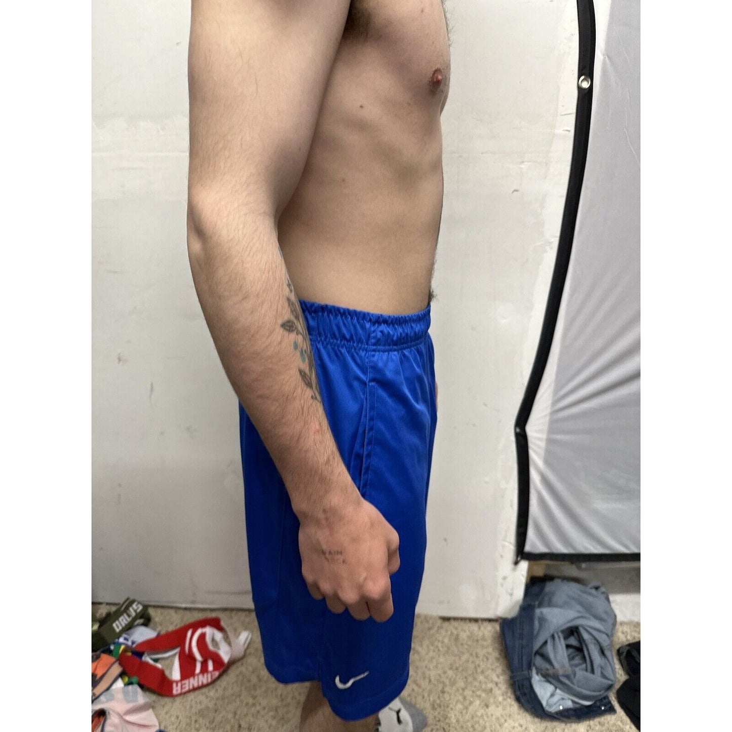 Men’s Air Force Blue Nike Dri Fit Small Workout Shorts