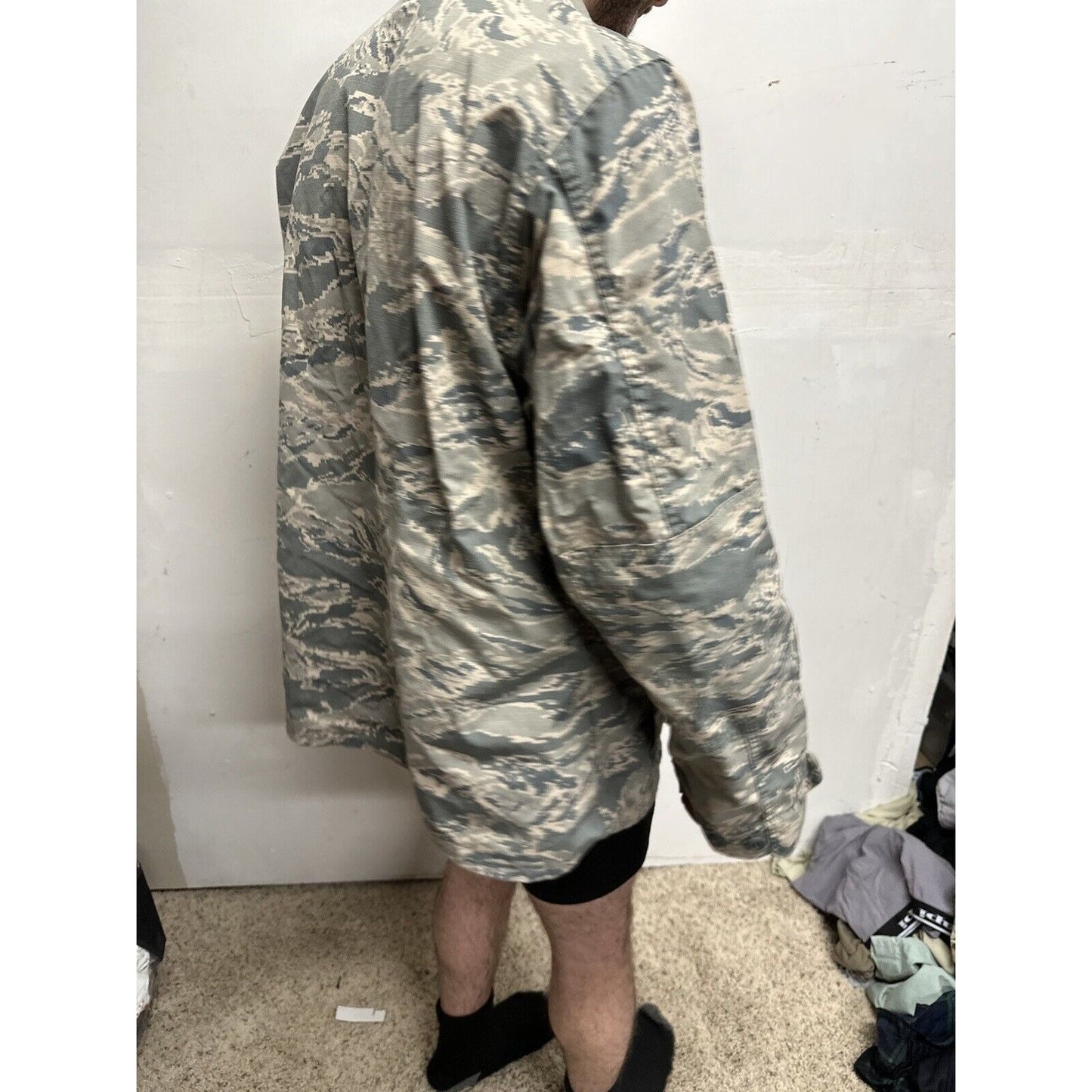 Men’s USAF Abu Airman Battle Uniform Civil Air Patrol Tool Uniform Blouse 46R