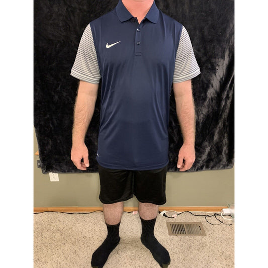 Nike Polo Shirt Men’s Navy Dri Fit Large