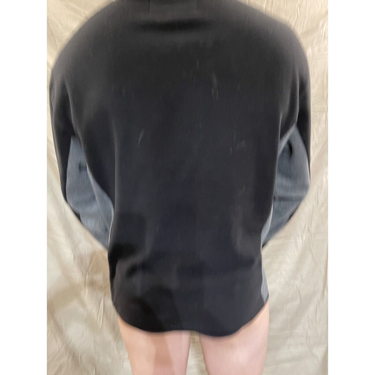 Men's NordicTrack XL quarter zip pullover sweatshirt black and gray