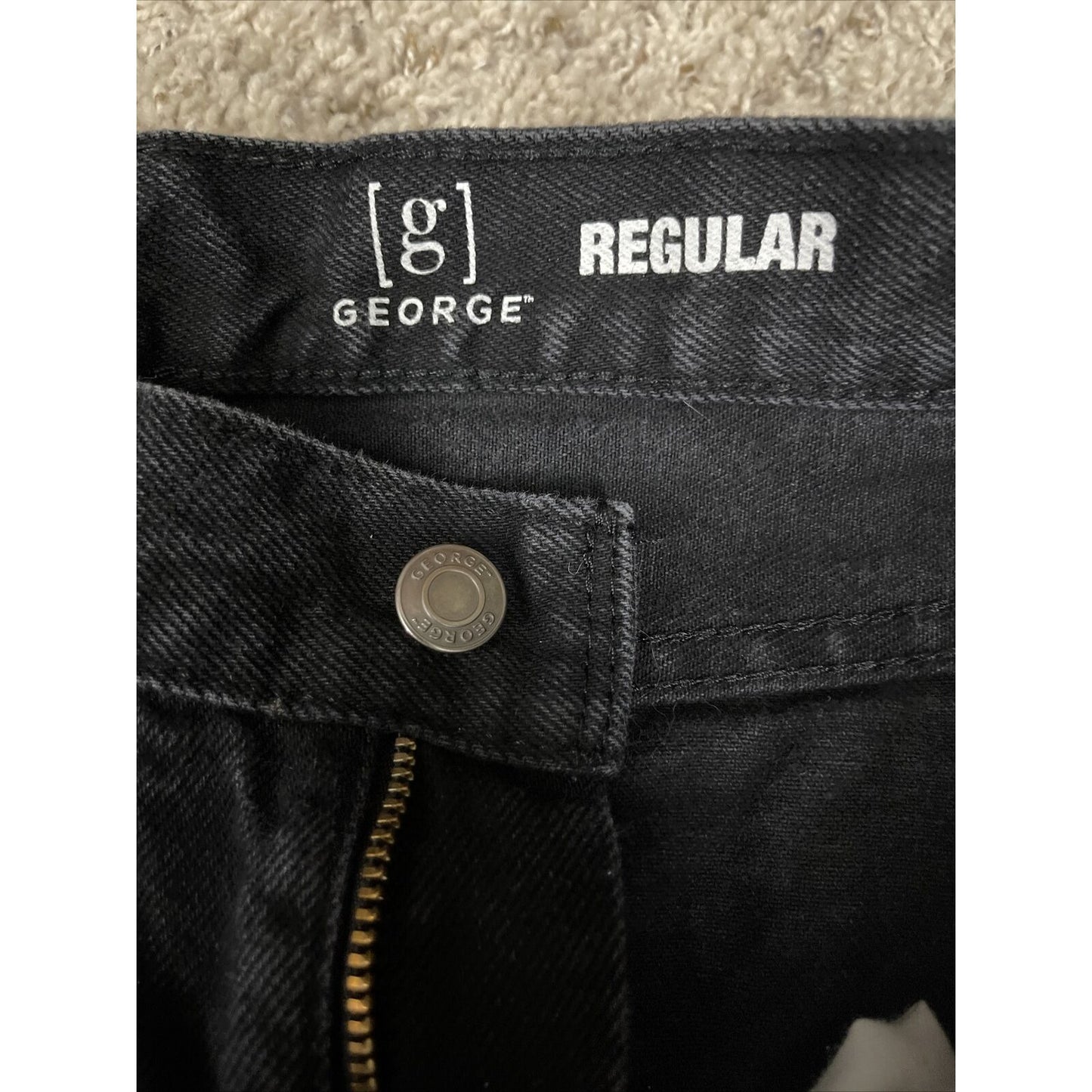 Men’s George Regular Fit Jeans Black 29X32