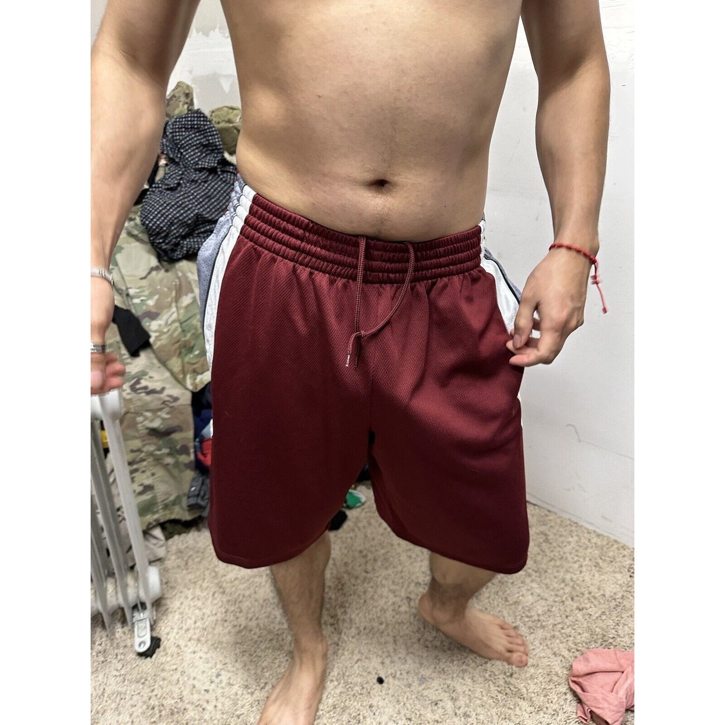 Men’s Maroon Simply For Sports Medium Athletic Shorts With Pockets