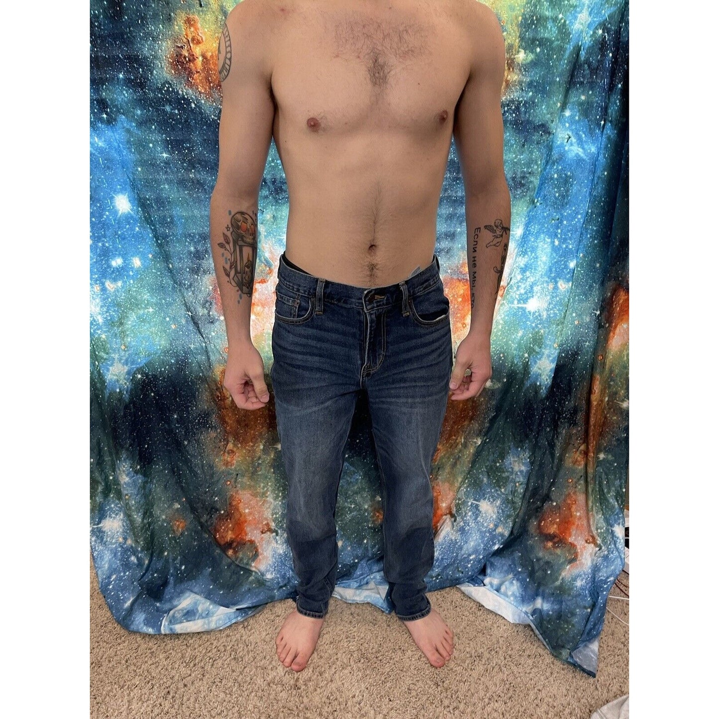 Men's Old Navy Athletic Taper Flex Blue Jeans 31" x 32"