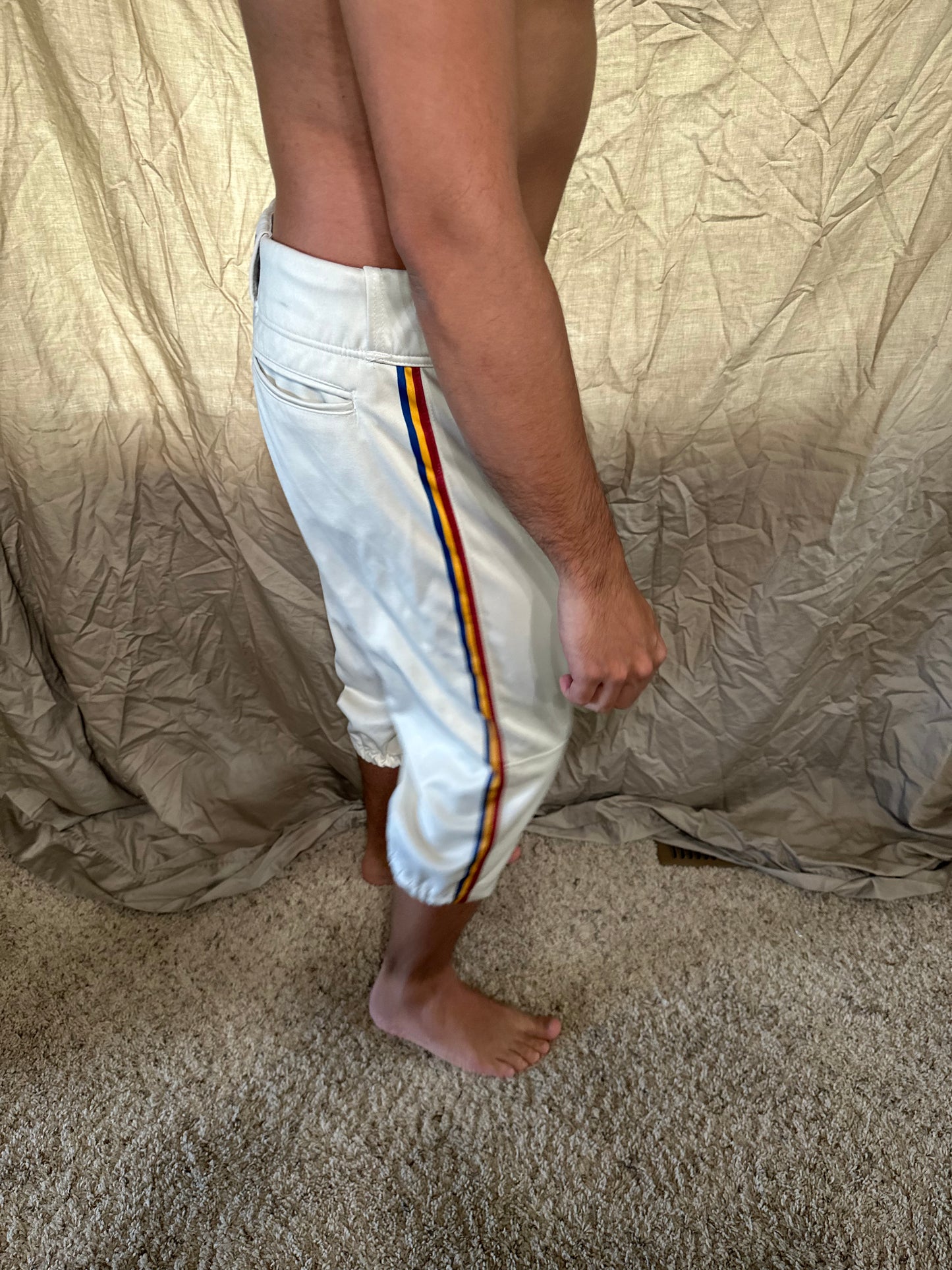 Men’s prolook size 34 white baseball pants