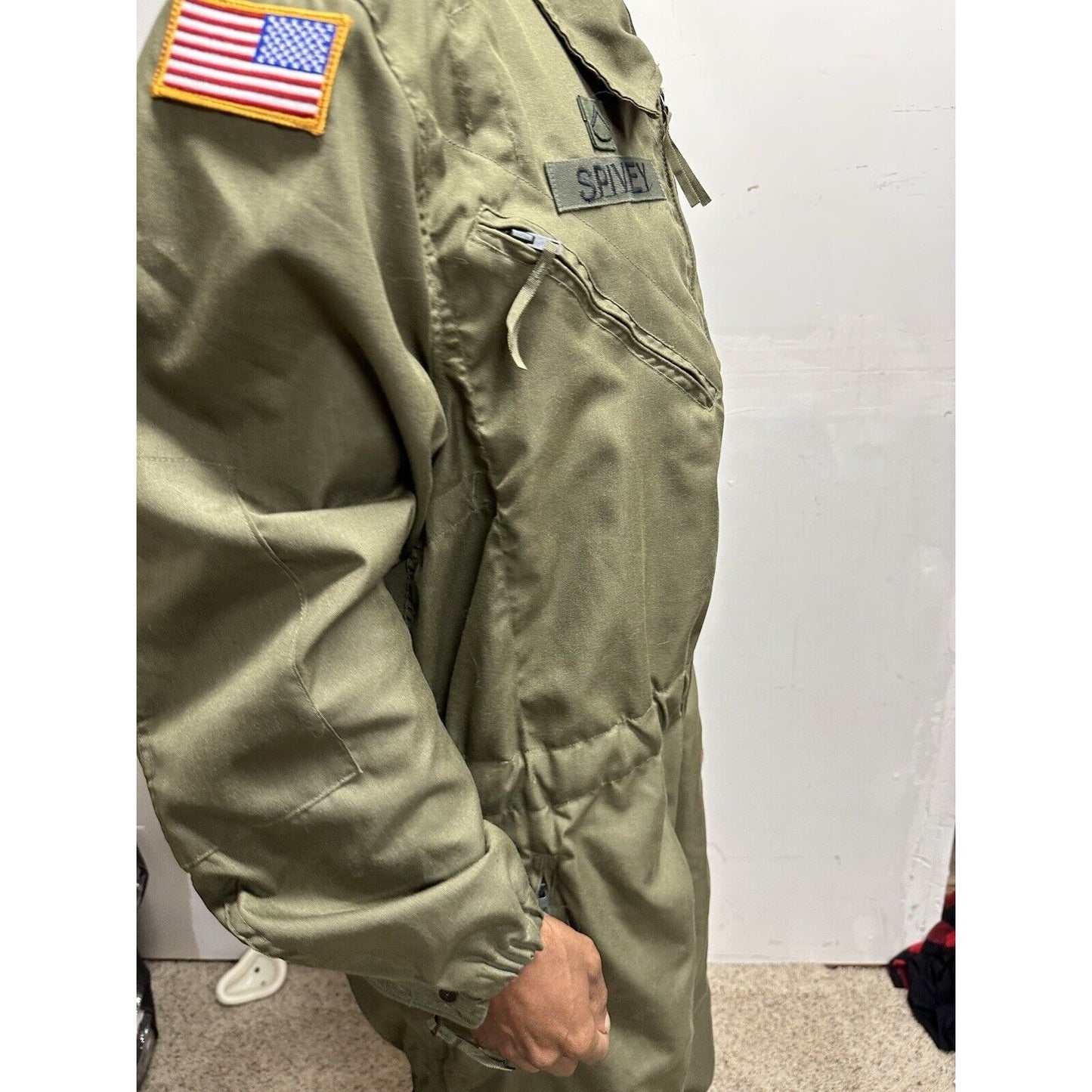 Men’s US Army Overalls Large Regular Military Uniform Combat With Patches