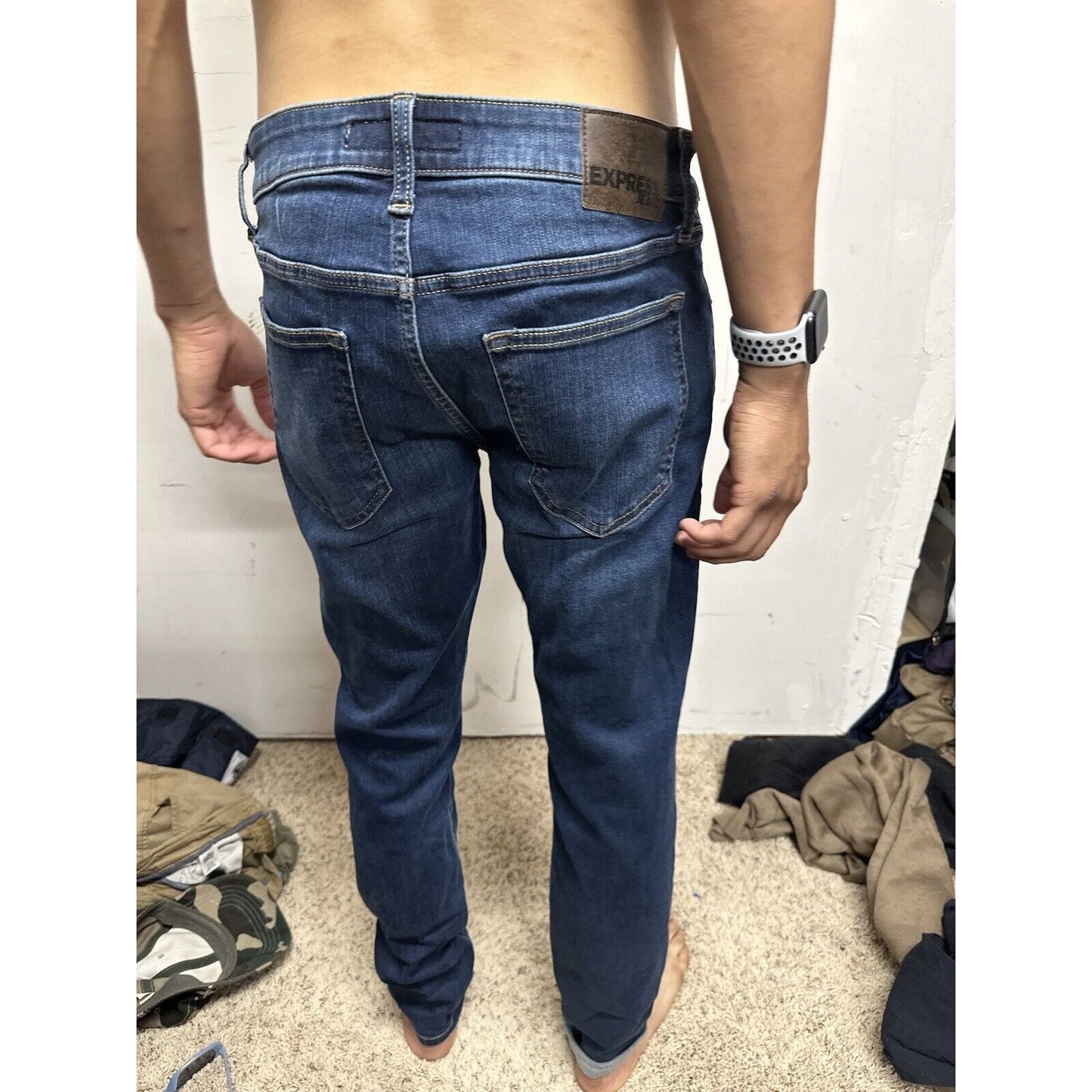Men’s Skinny Express Jeans Blue 32 X 32