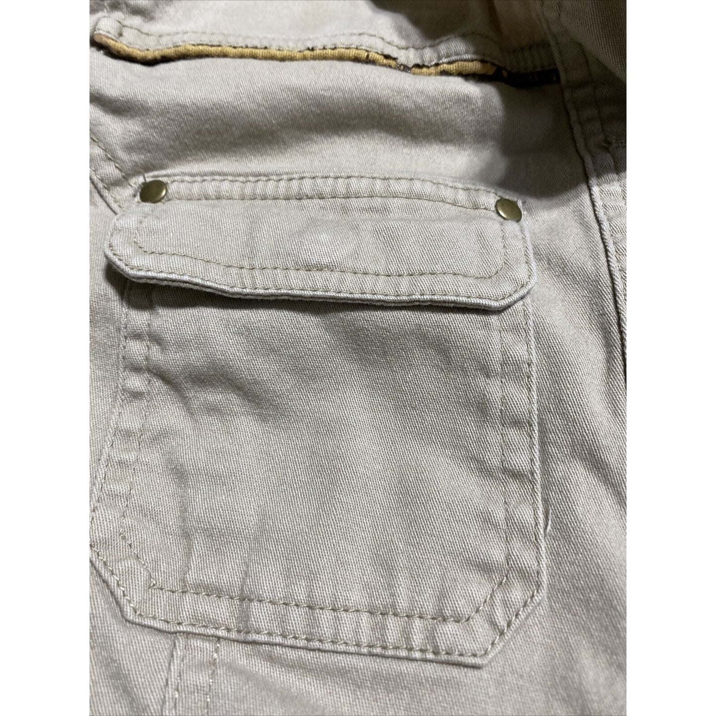 Croft & Barrow Men’s Small Beige Light Brown Rugged Button-down Jacket