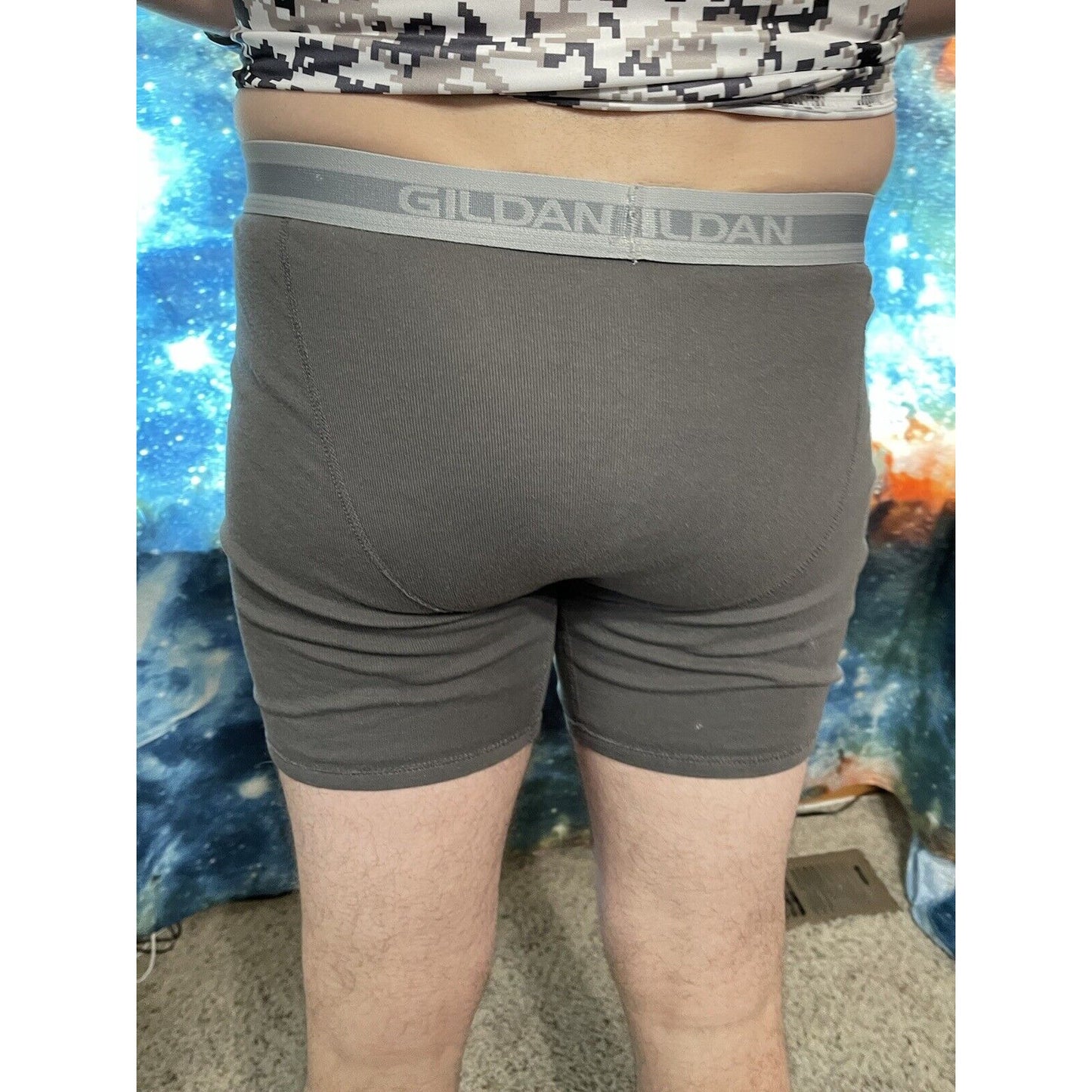 Men's Gildan Gray medium boxer briefs New And Unworn.